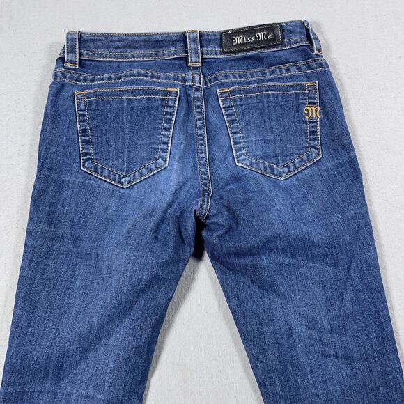 Miss Me Jeans Womens 27 Mid Rise Skinny Stretch Denim Rinse Wash Casual Pants - Picture 8 of 11